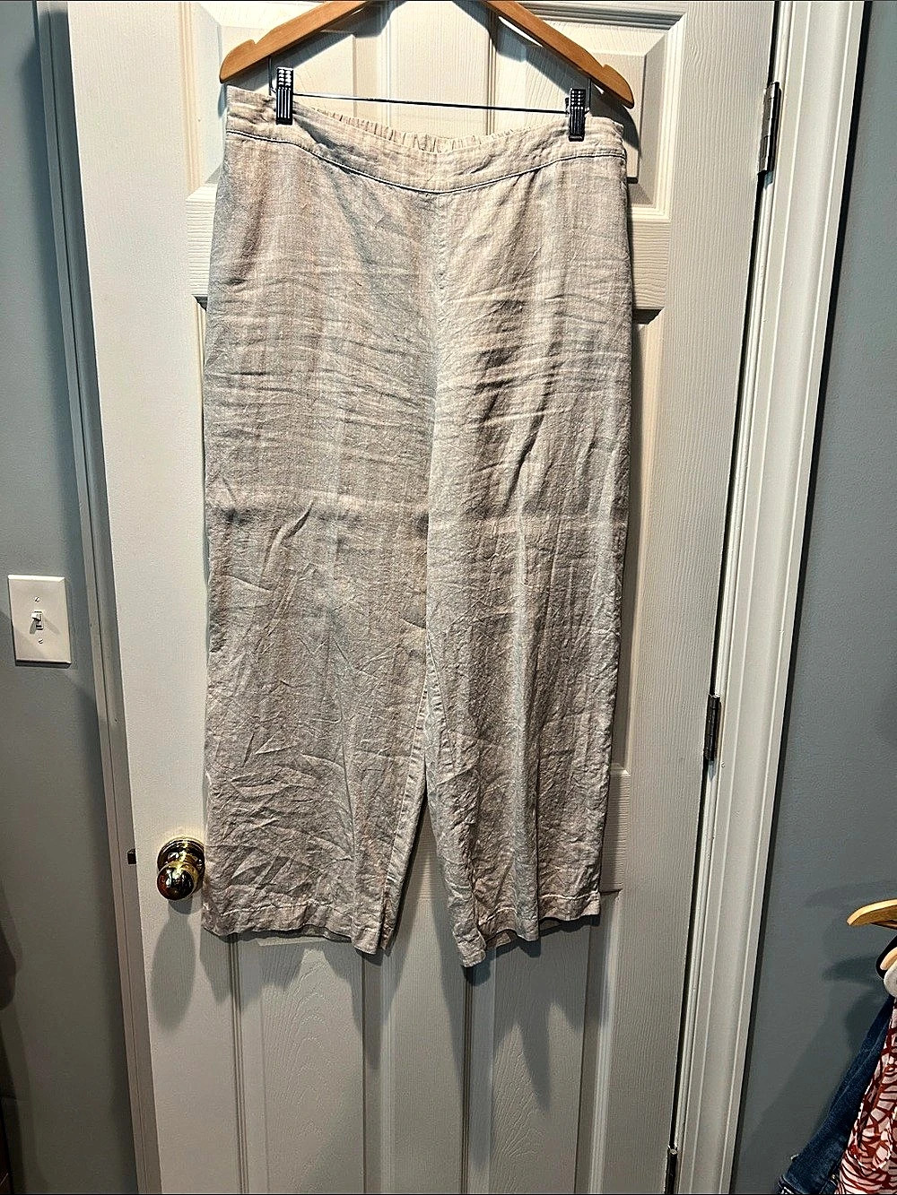 FOIL It's Only Natural Pant Cropped Beige Pants